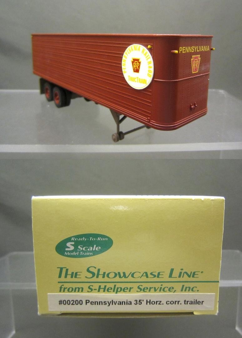 S-Helper 00200 S Scale Pennsylvania 35' Horizontal Corr.Trailer LN/Box