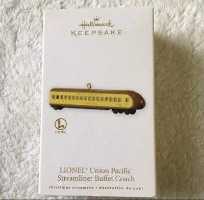 Hallmark 02013 Lionel Union Pacific Streamliner Buffet Coach Ornament