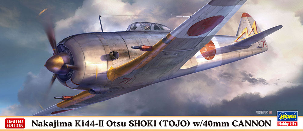 Hasegawa 02329 1:72 Nakajima Ki44-II Otsu Shoki Tojo Military Aircraft Plane Kit