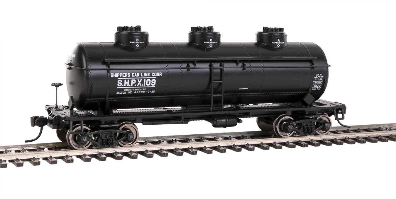 Walthers 910-1138 HO Shippers Car Line Corp. SHPX 36' 3-Dome Tank Car #109