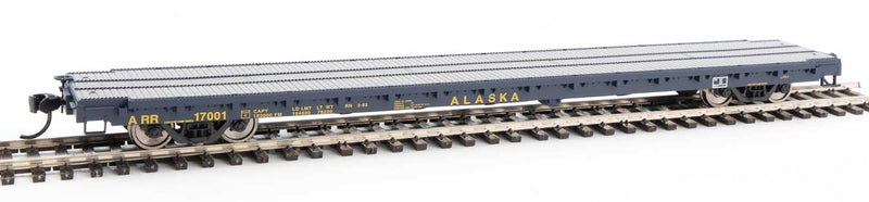 Walthers 910-5355 HO Alaska Railroad RTR 60' Pullman-Standard Flatcar #17001