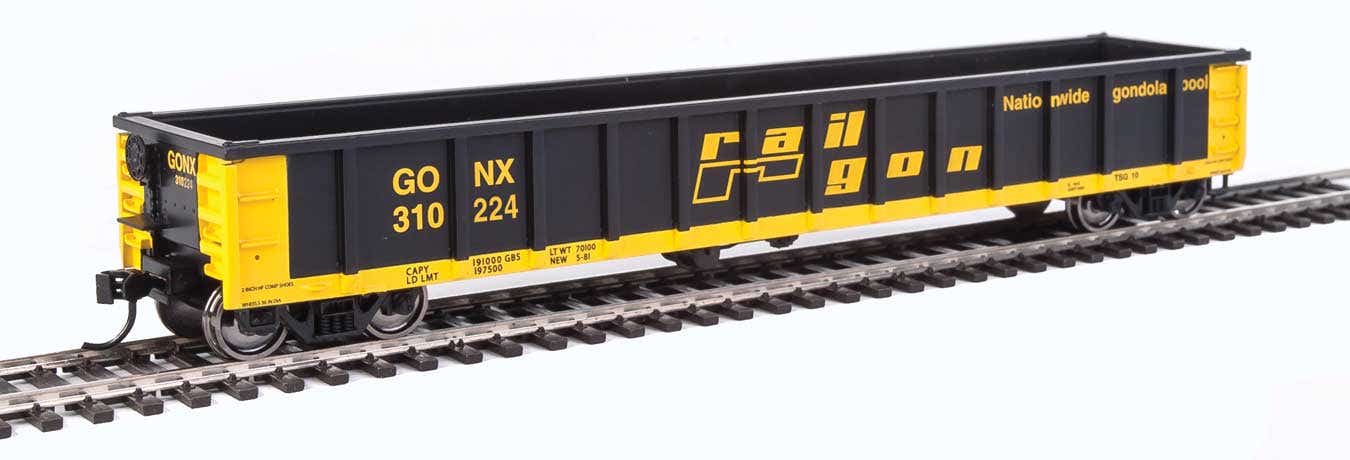 Walthers 910-6278 HO GONX 53' Railgon Gondola #310224