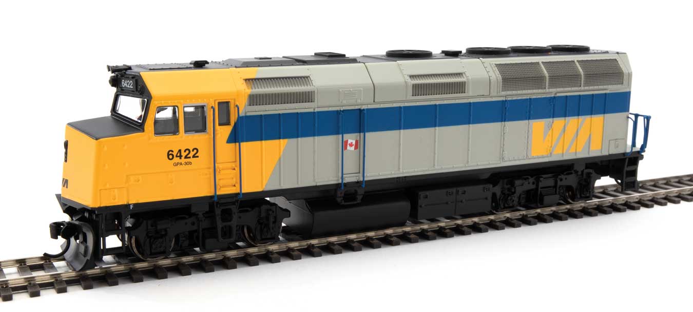 Walthers 910-19476 HO VIA EMD F40PH Diesel Locomotive with ESU Sound & DCC #6422