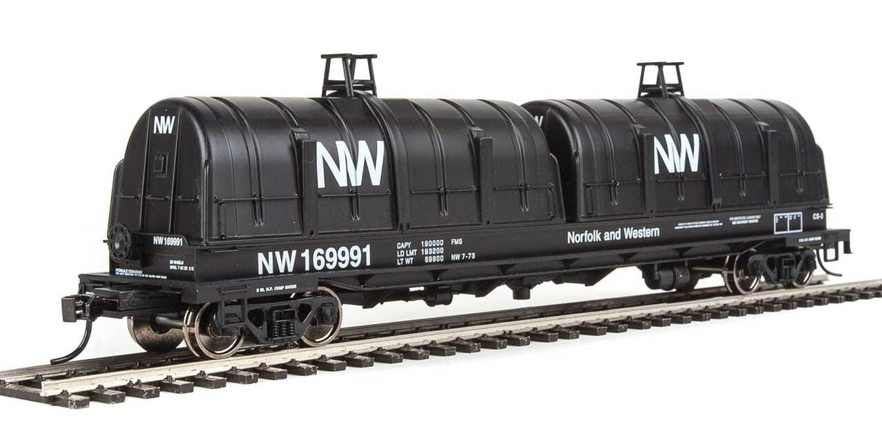 Walthers 920-105253 HO Norfolk & Western 50' Evans Cushion Coil Car #169991