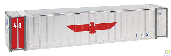 Walthers 933-1820 HO Scale Plastic 48' Rib Side Container - APL