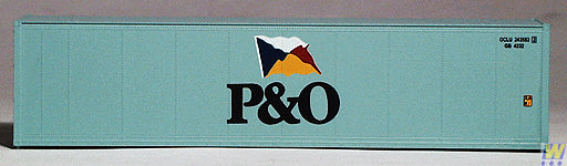 Walthers 933-1862 HO Scale Plastic 40' High Cube Reefer Container - P & O