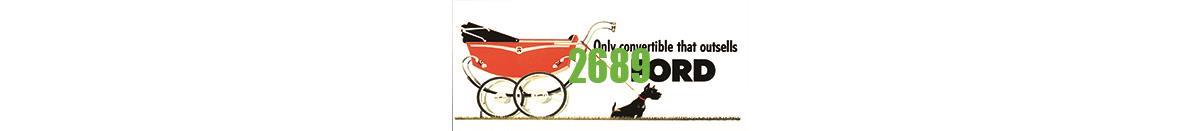 Tichy 2689 N 1950s Ford Convertible Billboard Kit