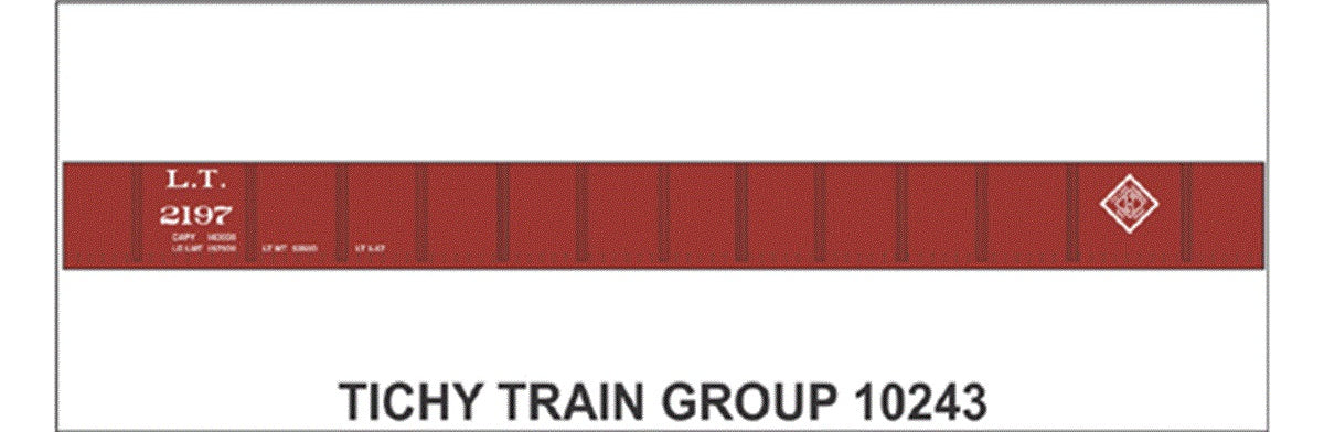 Tichy 10243 HO LT 50' Steel Gondola Decal Sheet