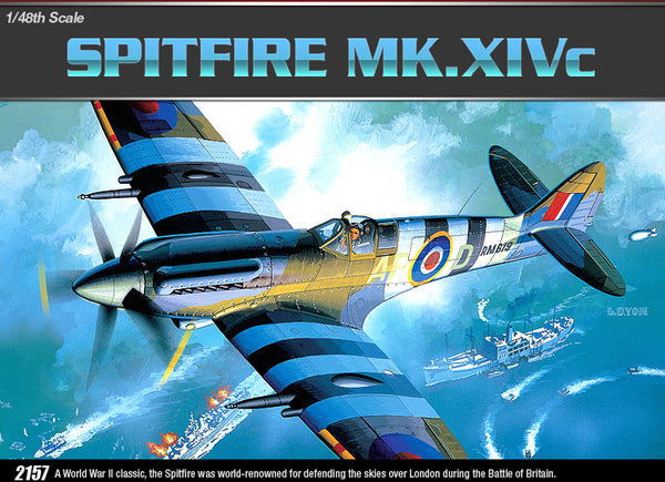 Academy 12274 1:48 Supermarine Spitfire Mk.XIVc Military Aircraft Plane Kit