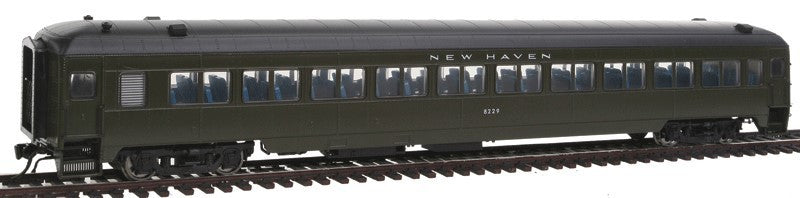 Rapido Trains 109123 HO New Haven 10-Window Coach #8229 (Pullman Green)