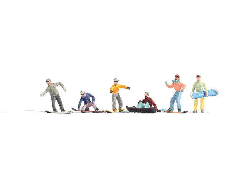 Noch 15826 HO Snowboarders (Set of 6)