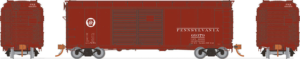 Rapido Trains 123008 HO Pennsylvania X31A Double Door Boxcar (Set of 6)