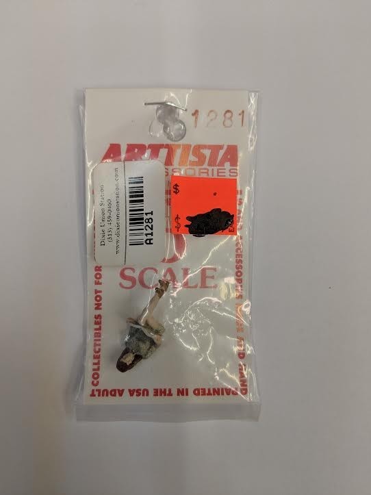 Arttista 1281 O Sitting Woman Reading Pewter Figure Hand Painted