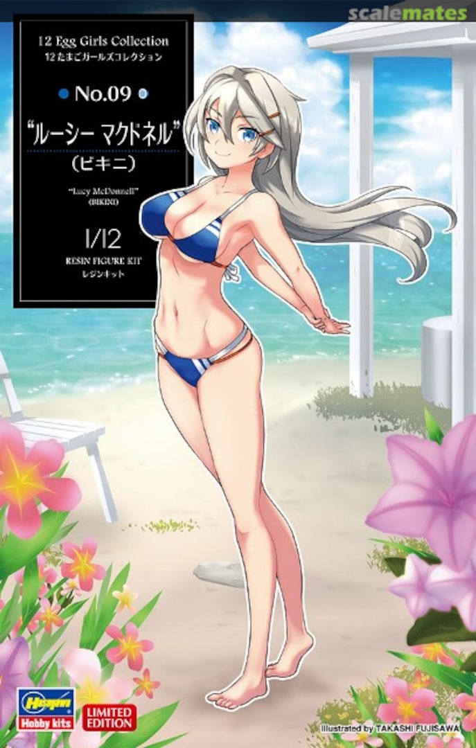 Hasegawa 52261 1:12 Lucy Mcdonnell Bikini Resin Figure Kit