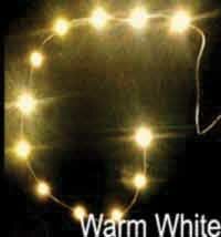 Evan Designs UWS12 1.6 x 3.2mm LEDs 12-18V AC/DC Warm White 12 LED Chip String