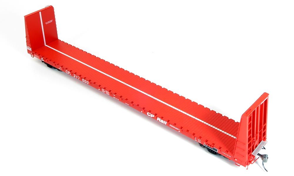 Rapido Trains 147001 HO CP Rail Marine Industries Bulkhead Flatcar (Pack of 6)