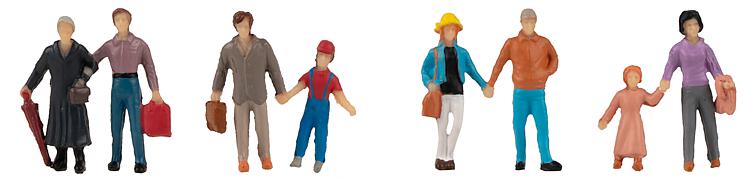 Faller 151620 HO Couples Figures (Set of 8)