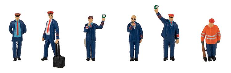 Faller 151624 HO Railway Staff Period V Figures (Set of 6)