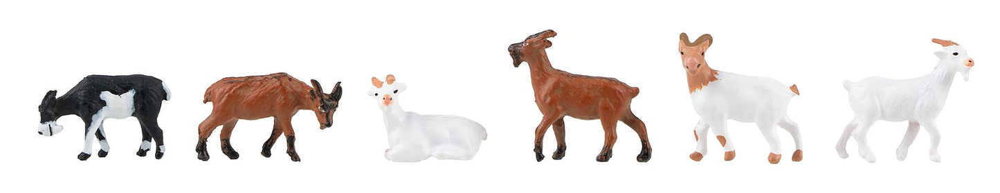 Faller 151911 HO Goat Figures (Set of 6)