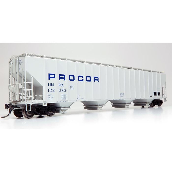 Rapido Trains 157001 HO UNPX Blue Stencil Procor 5820 Covered Hopper (Pack of 6)