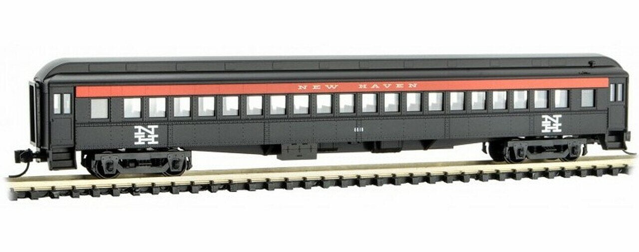 Micro-Trains 16000380 N New Haven 78' Single-Window Heavyweight Coach Car #6818