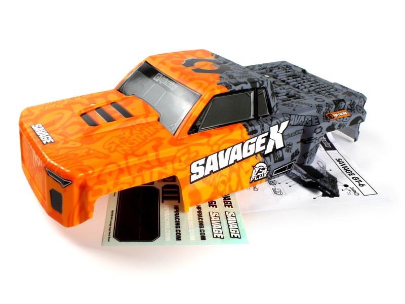 HPI Racing 160105 GT-6 Sportcab Orange/Grey Painted Truck Body