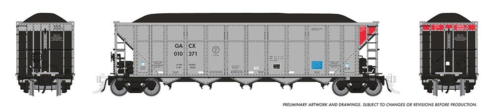 Rapido Trains 169049A HO GACX AutoFlood III Coal Hopper #1 Single Car