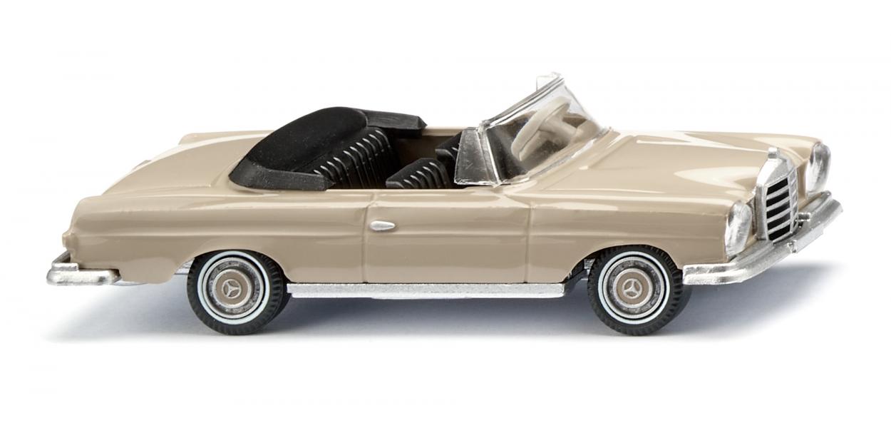 Wiking 15304 HO Cream Mercedes-Benz 280 SE Convertible Car