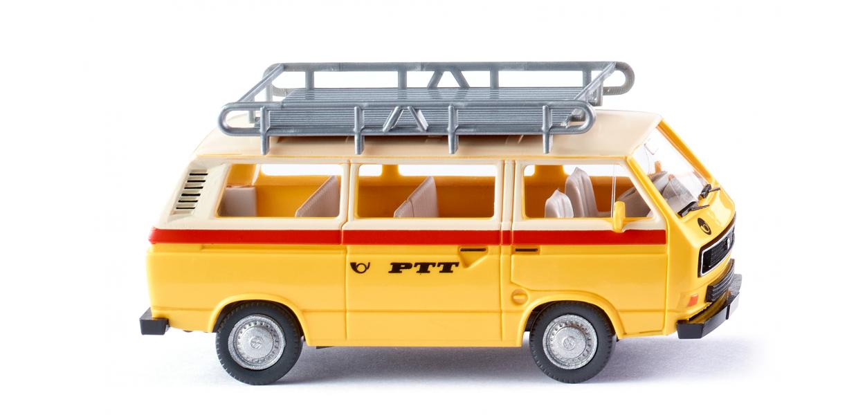 Wiking 029201 HO PTT Volkswagen T3 Bus Post Yellow