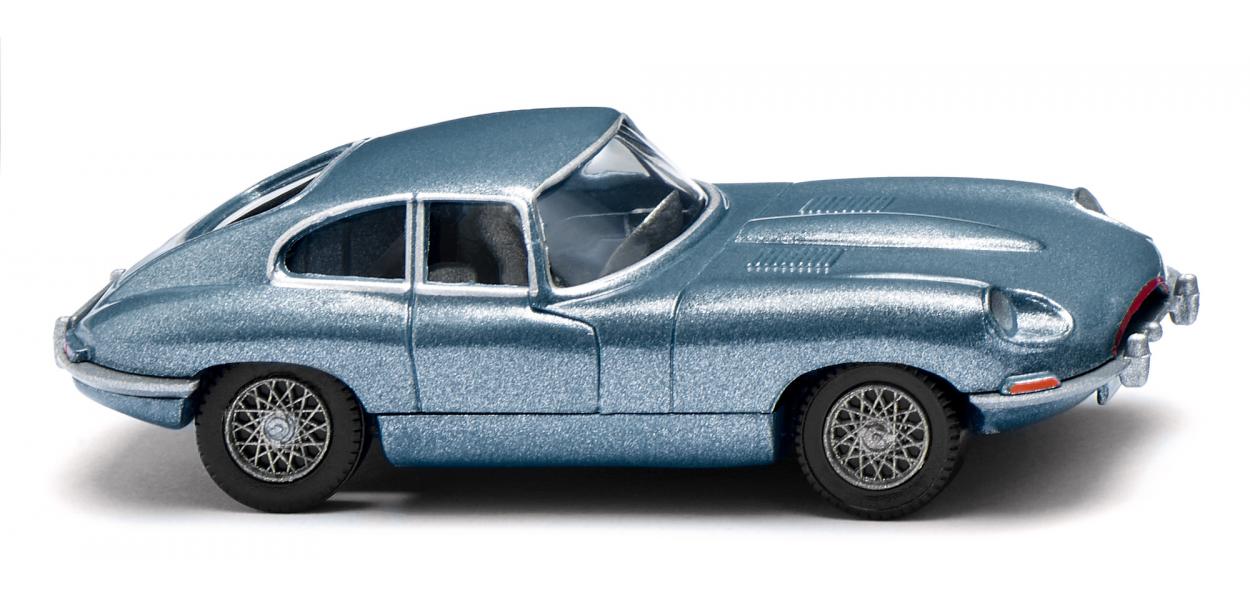 Wiking 080304 HO Opalescent Blue Mettalic Jaguar E-Type Coupe
