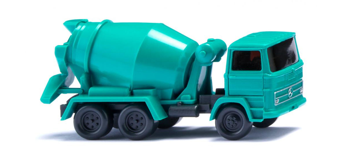Wiking 094508 N Water Blue Mercedes-Benz Concrete Mixer
