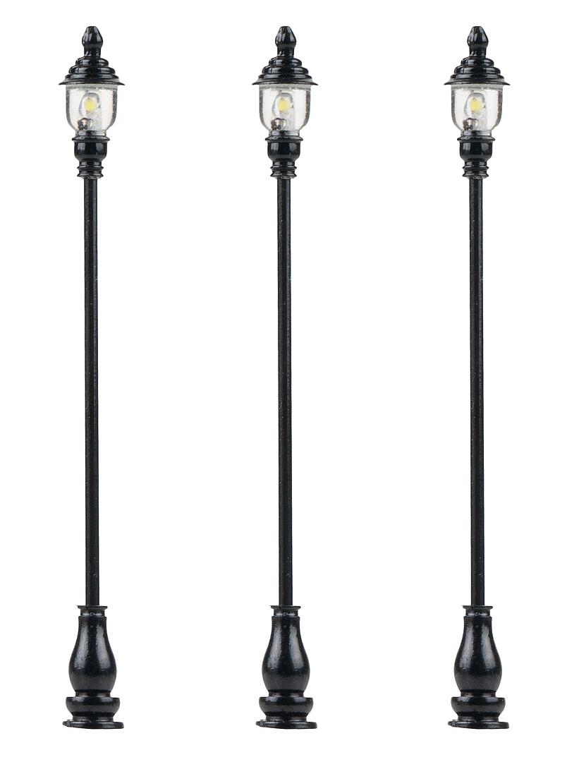 Faller 180116 HO Warm White LED Park Lights (Pack of 3)