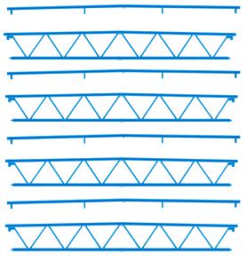 Faller 180885 HO Goldbeck Steel Trusses (Set of 4)