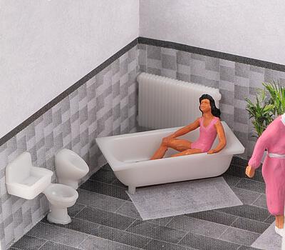 Faller 180993 HO Bathroom Tiles Set