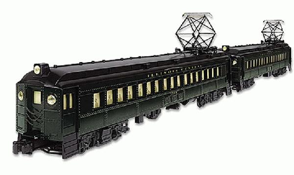 Lionel 6-18347 O Gauge Illinois Central MU Powered Commuter Car Set #1204/1205 LN/Box