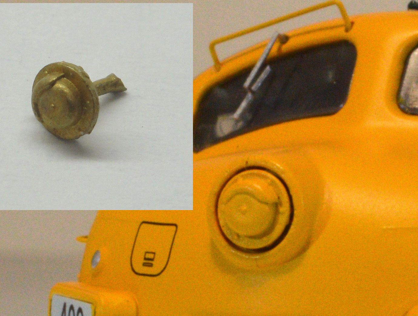 Cal Scale 190-703 HO Chicago North Western F-Unit Headlight Gong Bell