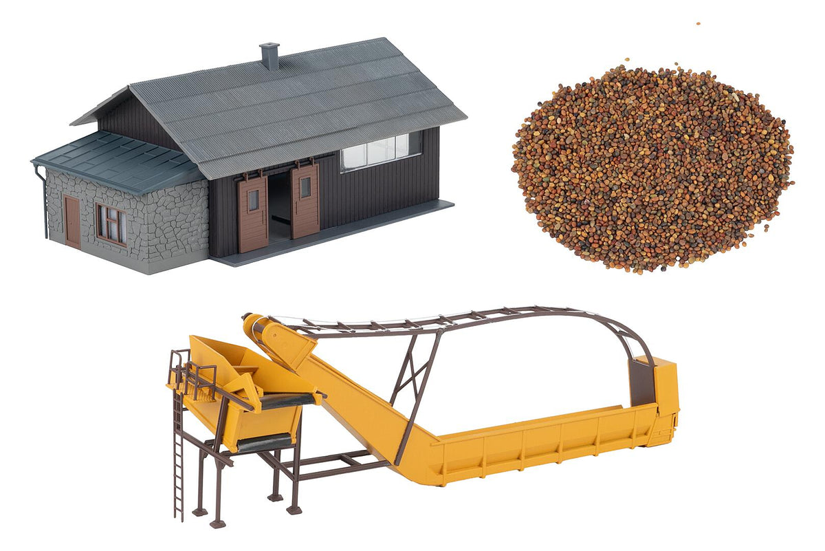 Faller 191841 HO Storage Shed Building Kit with Conveyor Belt