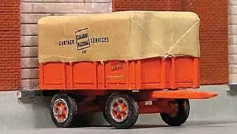 Sylvan Scale Models T035 HO 1939 Four-Wheel Freight Trailer Resin Kit