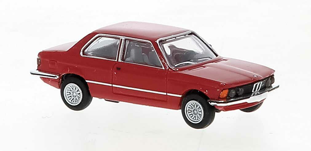 Brekina Automodelle 24300 HO Assembled Red 1975 BMW 323i 2-Door
