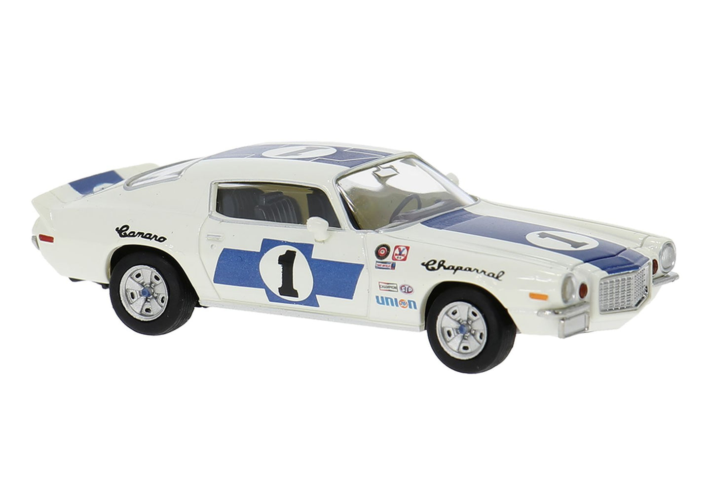 Brekina Automodelle 19921 HO Chapparral #1 White, Blue 1966 Chevrolet Camaro