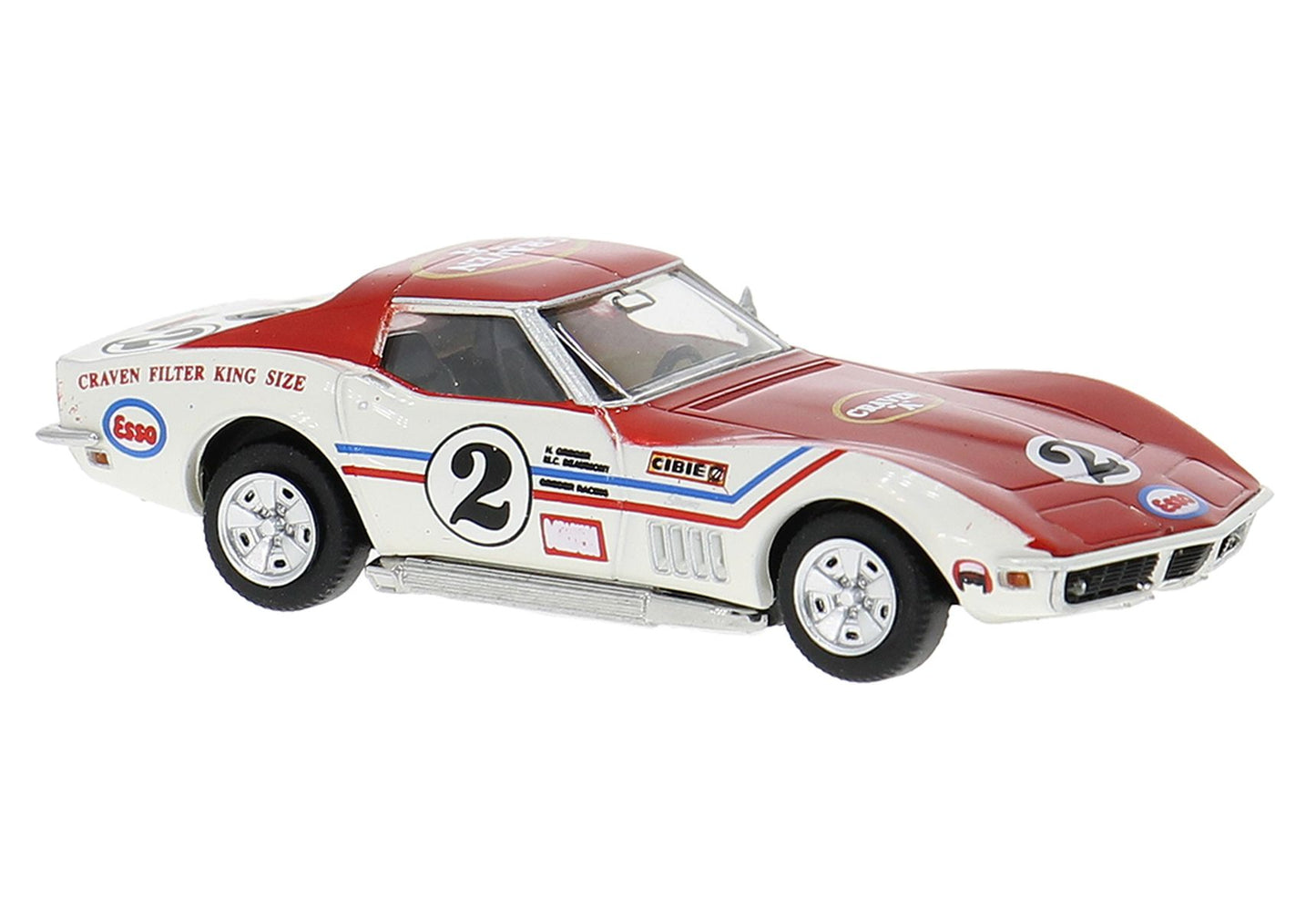 Brekina Automodelle 19987 HO Greder-Teams #2 1967-1973 Chevrolet Corvette C3