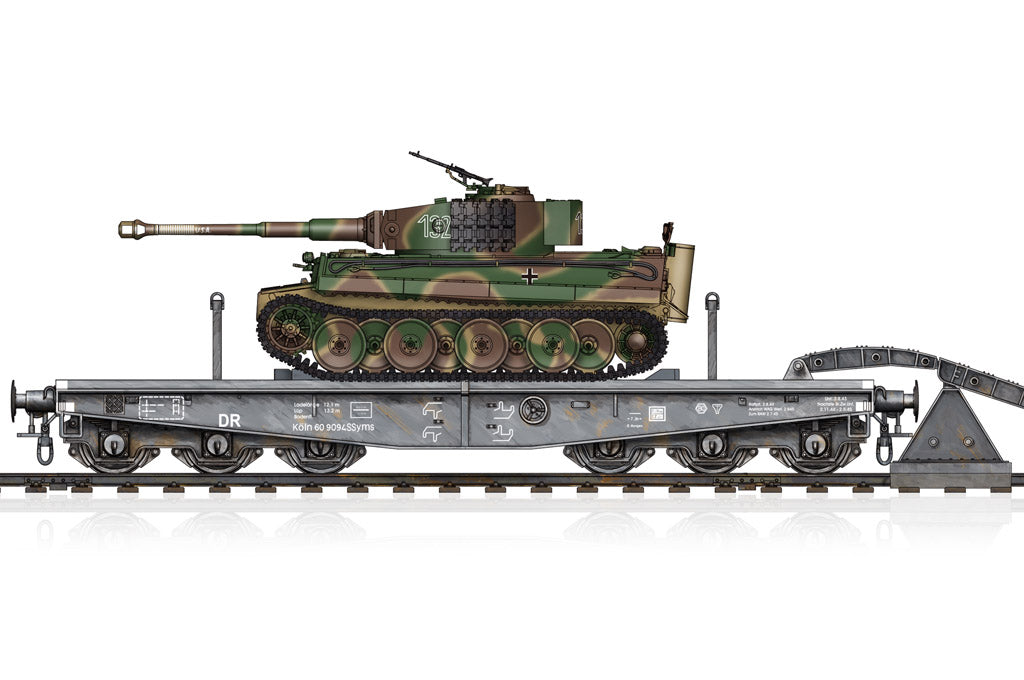 Hobby Boss Models 82934 1:72 Plattformwagen Type SSyms 80 & Pz.Kpfw.VI Ausf.E