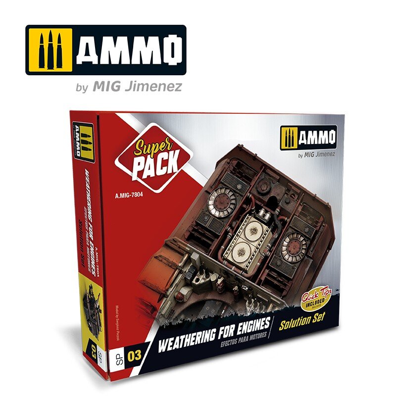 Mig Jimenez AMIG7804 Engines Super Pack Weathering Set