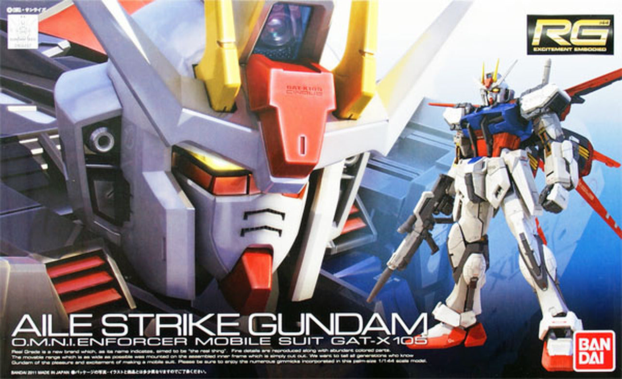 Bandai 2125946 1:144 RG Aile Strike Gundam Plastic Model Kit