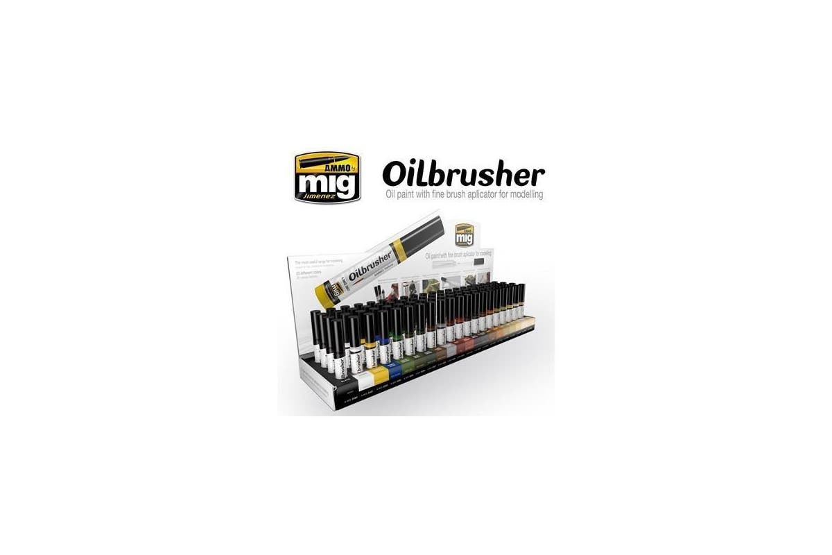 Mig Jimenez AMIG8154 Oilbrushers Display No.1 (Set of 80)