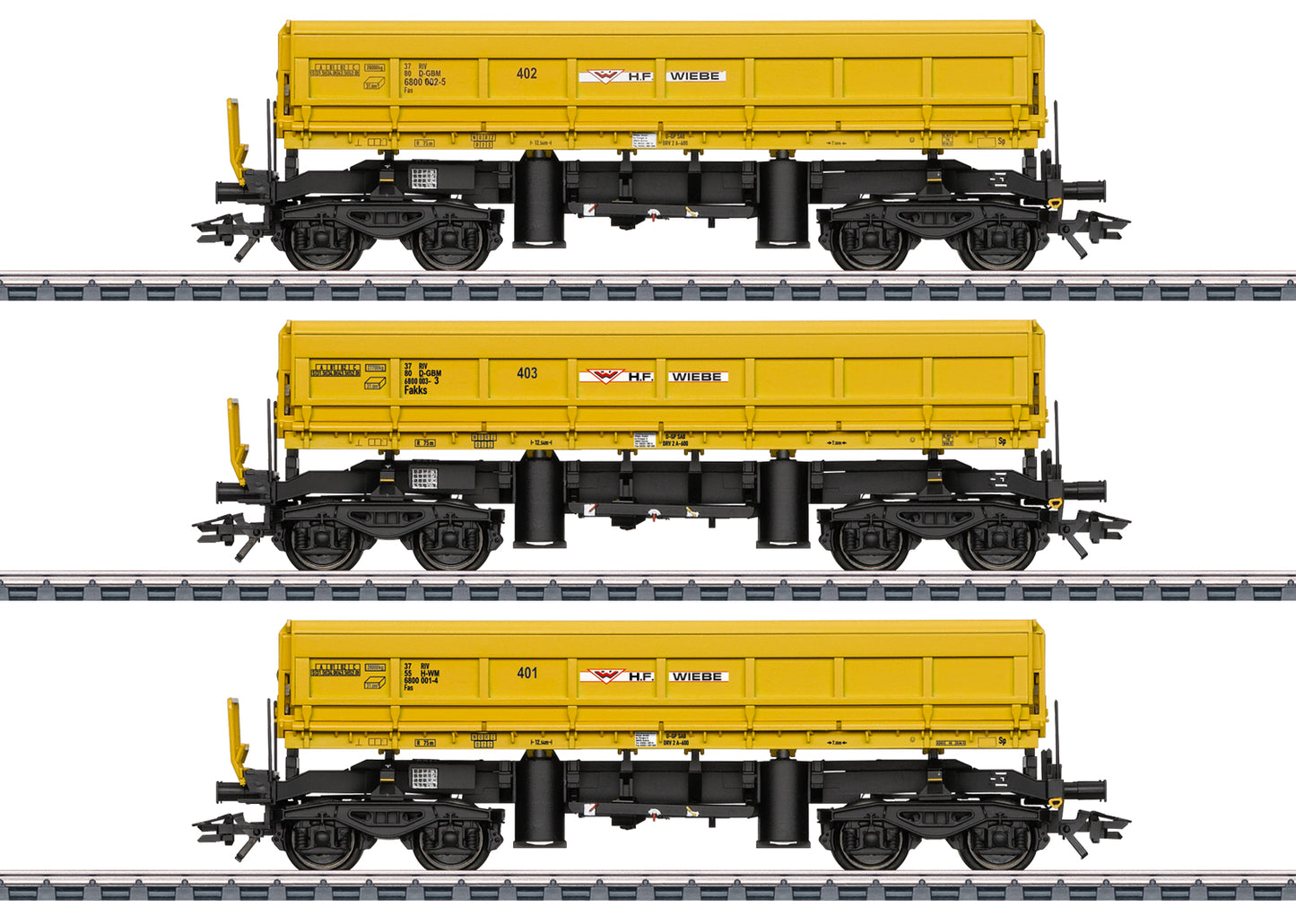 Marklin 48459 HO Type Fas/Fakks Dump Car (Set of 3)