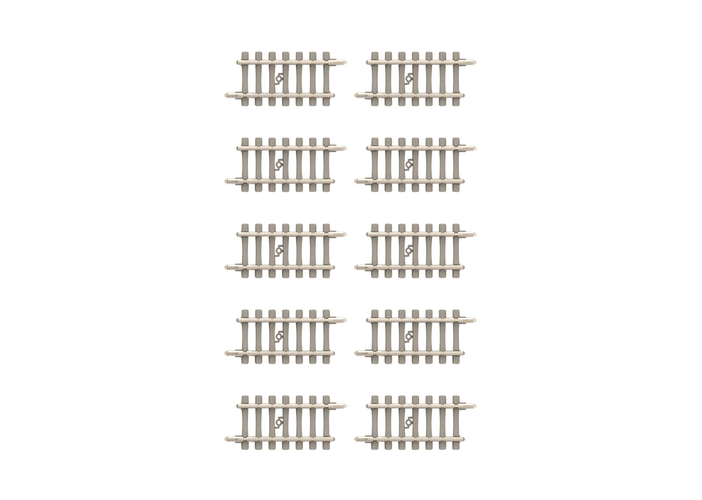 Trix 14508 Minitrix 1-1/8" Straight Track with Concrete Ties