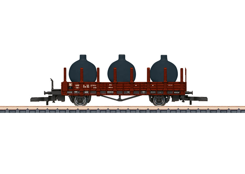 Marklin 82103 Z German Federal RR Type Kklm 431 Stake Car w/Brakeman's Platform