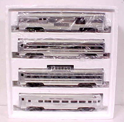 MTH 20-6013 O New York Central 60' Aluminum Passenger Car Set (Set of 4) LN/Box