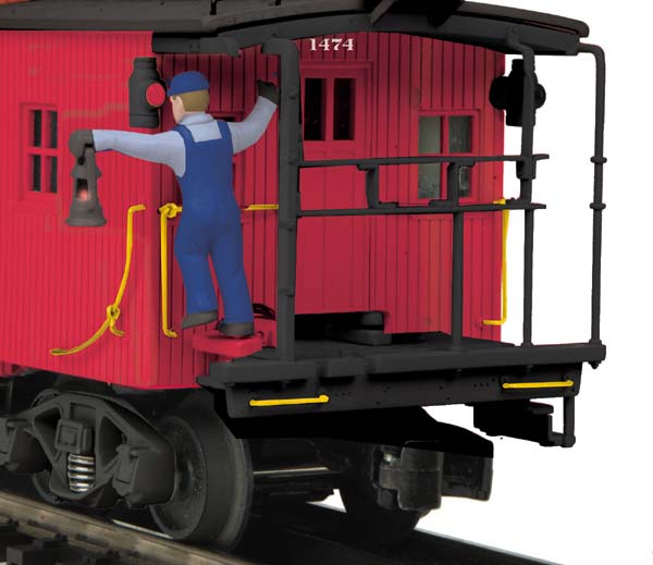 MTH 20-91302 Western Maryland N-6b Caboose w/Operating Signal Man LN/Box